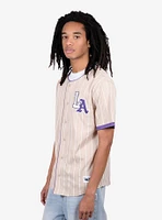 LA Pinstripe Baseball Jersey