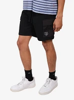 Nylon Pocket 7" Fleece Shorts Black