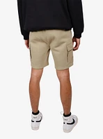 Nylon Pocket 7" Fleece Shorts Khaki