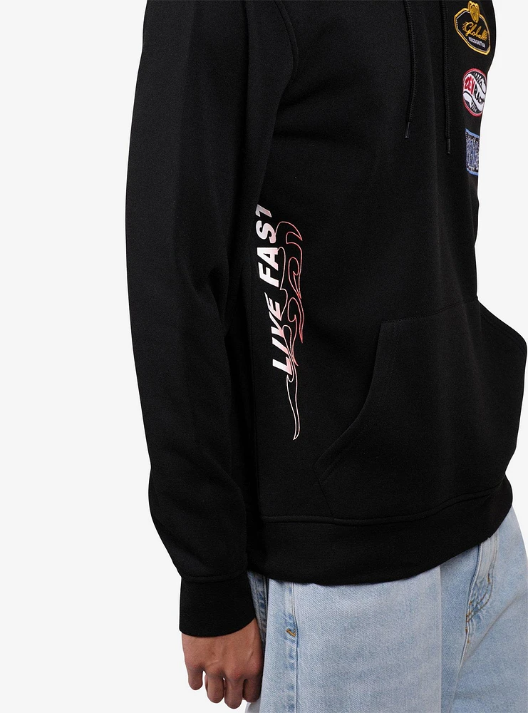 Live Fast Racing Hoodie Black