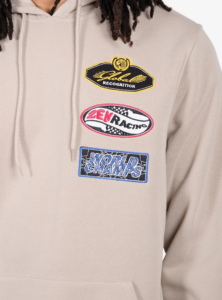 Live Fast Racing Hoodie Beige