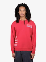 Most Wanted Motorsport Crewneck Sweatshirt Red