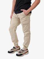 Cargo Pocket Twill Jogger Khaki