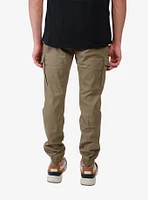 Cargo Pocket Twill Jogger Olive