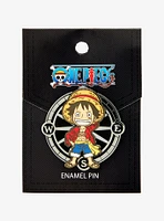 One Piece Monkey D. Luffy Compass Spinning Enamel Pin - BoxLunch Exclusive