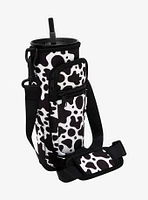 Cow Print Water Bottle Sling