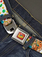 The Flintstones Fruity Pebbles Fred And Barney Pose And Cereal Youth Seatbelt Belt