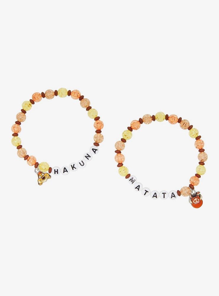 Disney The Lion King Hakuna Matata Charm Best Friend Bracelet Set