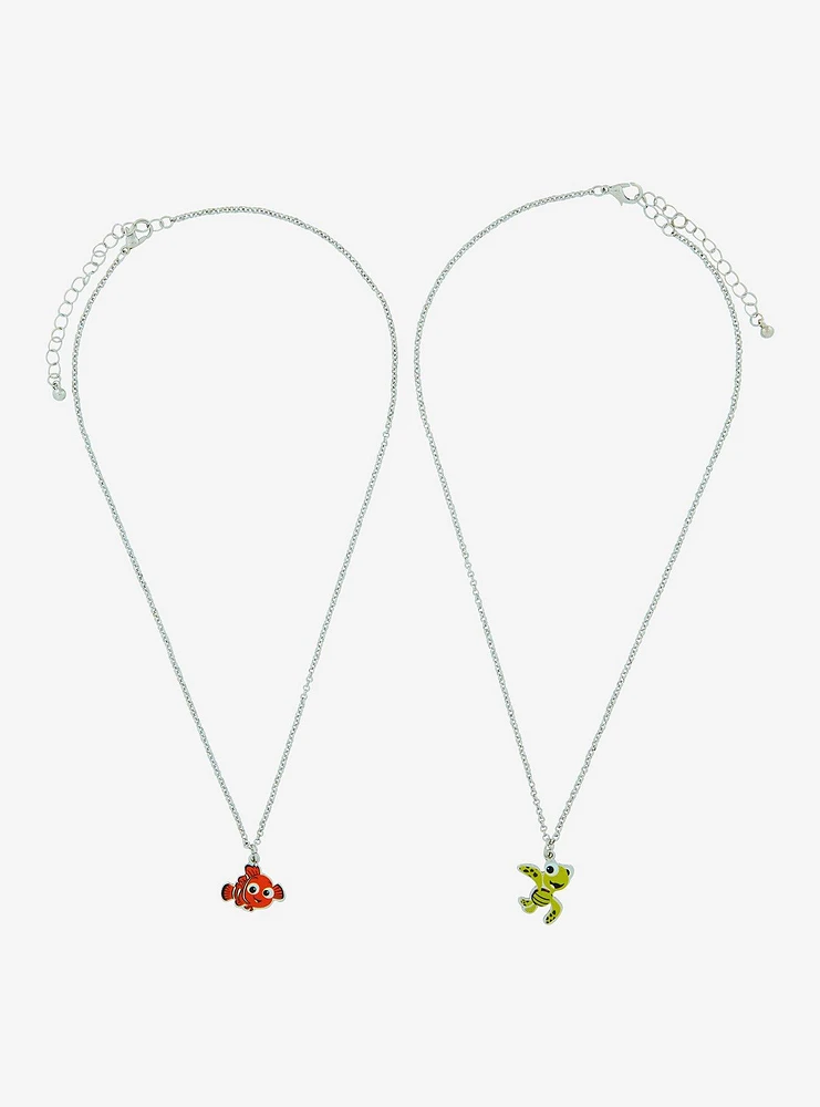 Disney Pixar Finding Nemo Squirt & Nemo Best Friend Necklace Set