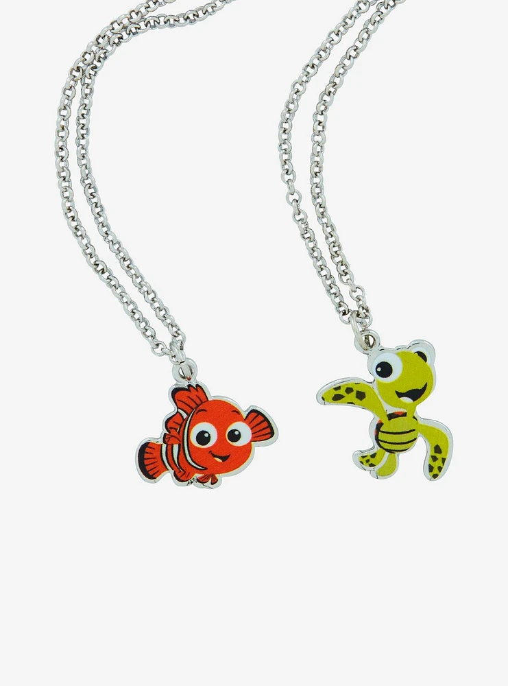 Disney Pixar Finding Nemo Squirt & Nemo Best Friend Necklace Set