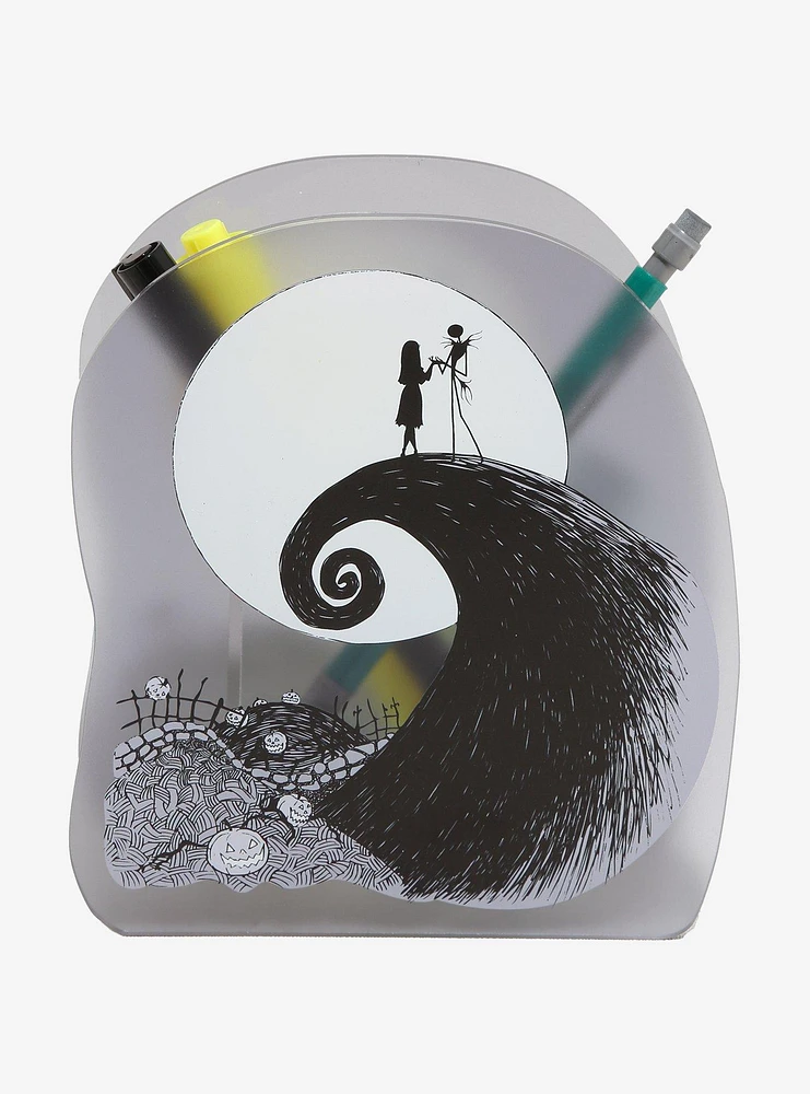 The Nightmare Before Christmas Spiral Hill Acrylic Pencil Holder