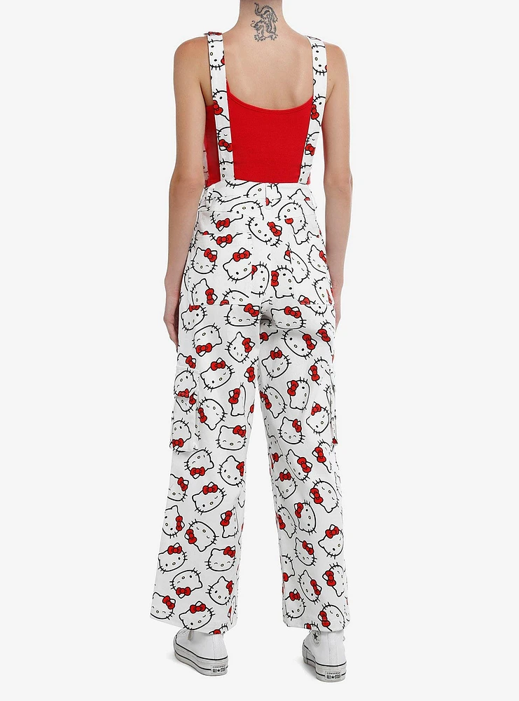 Hello Kitty Allover Print Overalls