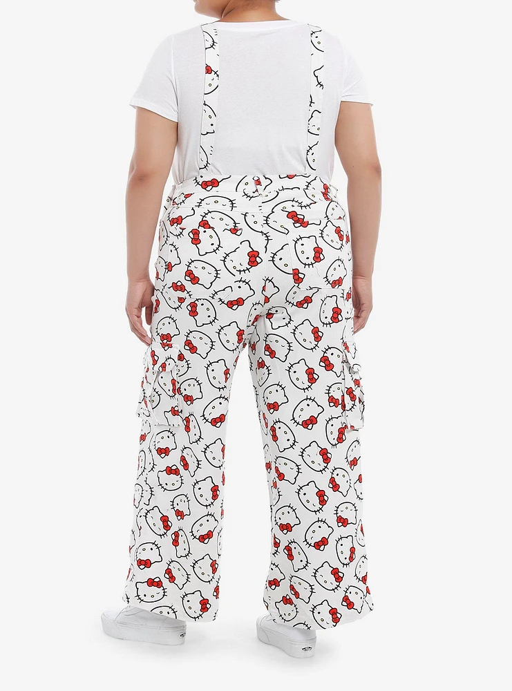 Hello Kitty Allover Print Overalls Plus