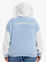 Cinnamoroll Starry Cloud Girls Oversized Fuzzy Hoodie Plus