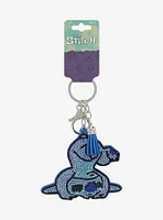 Disney Lilo & Stitch Rhinestone Stitch Puffed Tassel Keychain