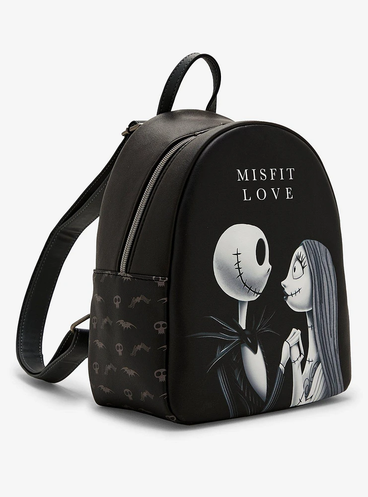 Loungefly The Nightmare Before Christmas Jack & Sally Misfit Love Mini Backpack