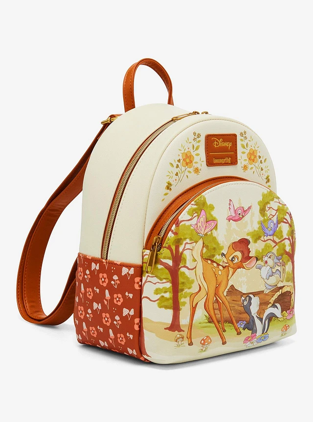 LNGEFLY Loungefly Disney Bambi Forest Scene Mini Backpack  display picture 1