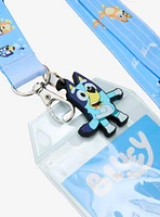 Bluey Heeler Family Music Notes Allover Print Lanyard - BoxLunch Exclusive