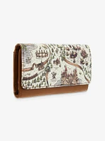 Loungefly Harry Potter Map Flat Wallet