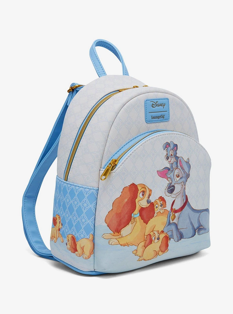 Loungefly Disney Lady And The Tramp Puppies Mini Backpack