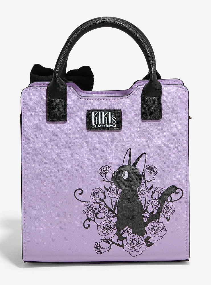 Studio Ghibli® Kiki's Delivery Service Jiji Bow Floral Mini Satchel Bag