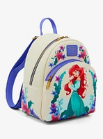 Loungefly Disney The Little Mermaid Ariel Sea Flowers Mini Backpack