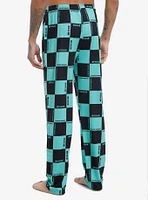Demon Slayer: Kimetsu No Yaiba Tanjiro Checkered Pajama Pants