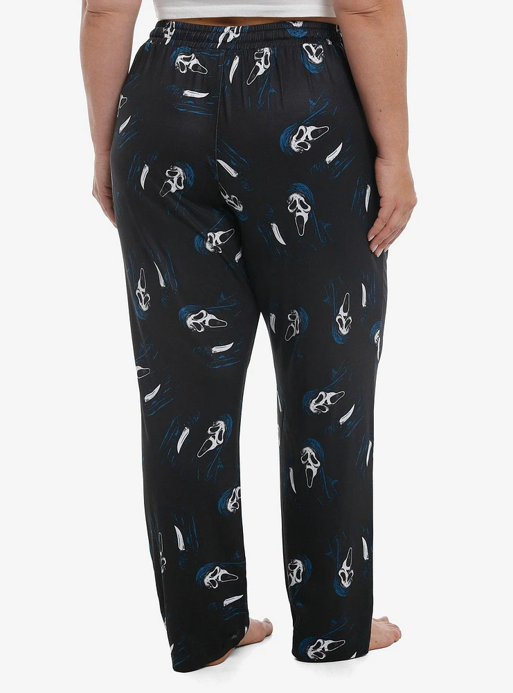 Ghost Face Knife Pajama Pants Plus