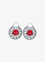 Hot Stuff The Little Devil Spiderweb Hoop Earrings