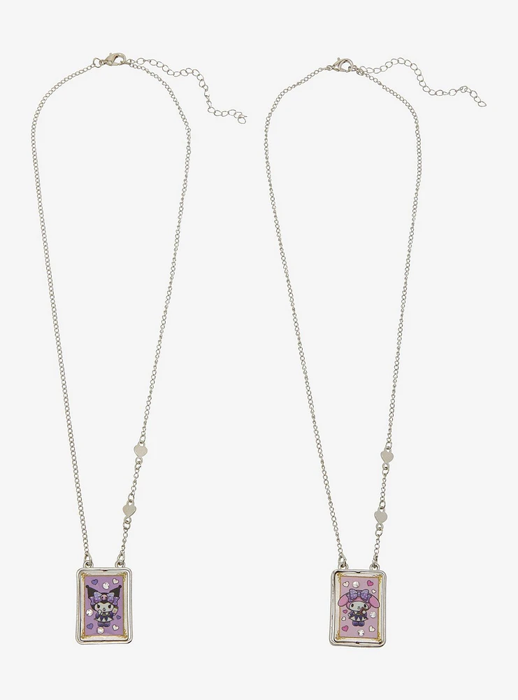 My Melody & Kuromi Magic Cards Best Friend Necklace Set