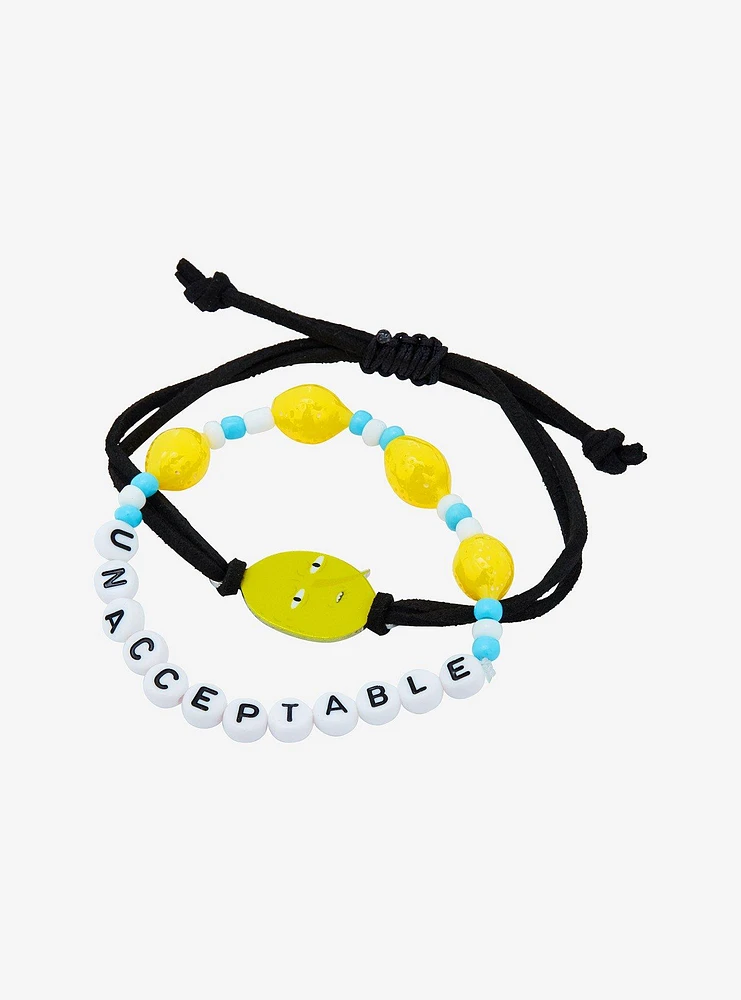 Adventure Time Lemongrab Bracelet Set