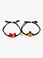 Five Nights At Freddy's Foxy & Freddy Best Friend Cord Bracelet Set