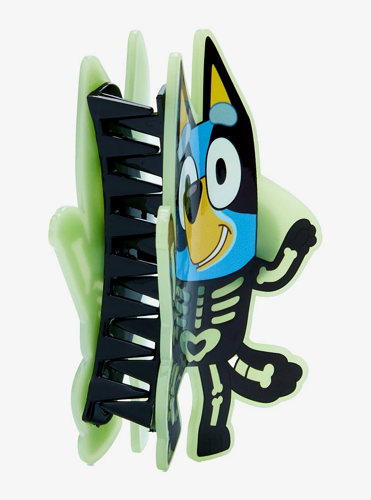 Bluey Skeleton Costume Glow-In-The-Dark Claw Hair Clip