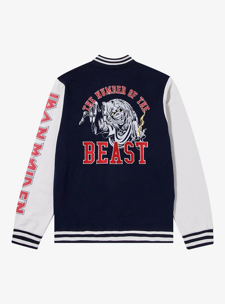 Iron Maiden Number Of The Beast Varsity Jacket