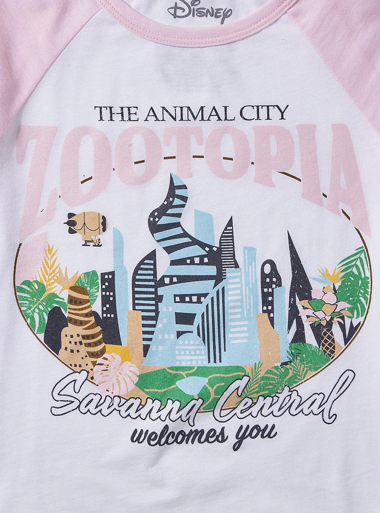 Disney Zootopia Savanna Central Raglan Girls Baby T-Shirt