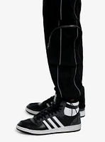 Black Zipper Cargo Pocket Pants