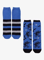 Harry Potter Ravenclaw Icon Stripe Cozy Socks 2 Pair