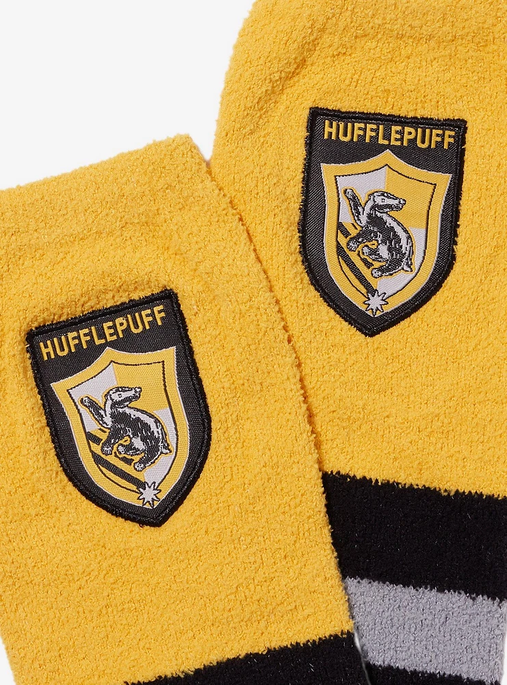 Harry Potter Hufflepuff Icon Stripe Cozy Socks 2 Pair