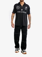 Social Collision Riot Anarchy Quarter-Zip Polo Shirt