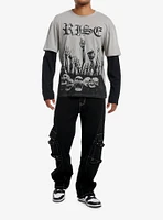 Rise Skeleton & SKulls Twofer Long-Sleeve T-Shirt