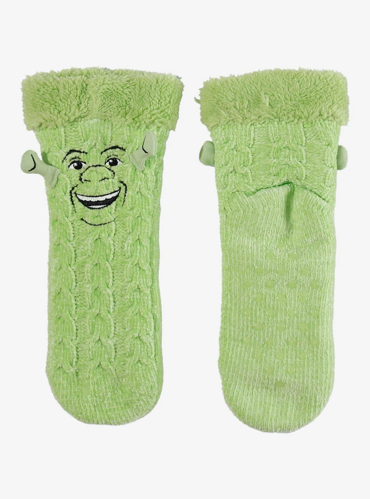 Shrek Cable Knit Cozy Slipper Socks