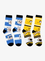 Adventure Time Jake & Finn Stripe Cozy Socks 2 Pair