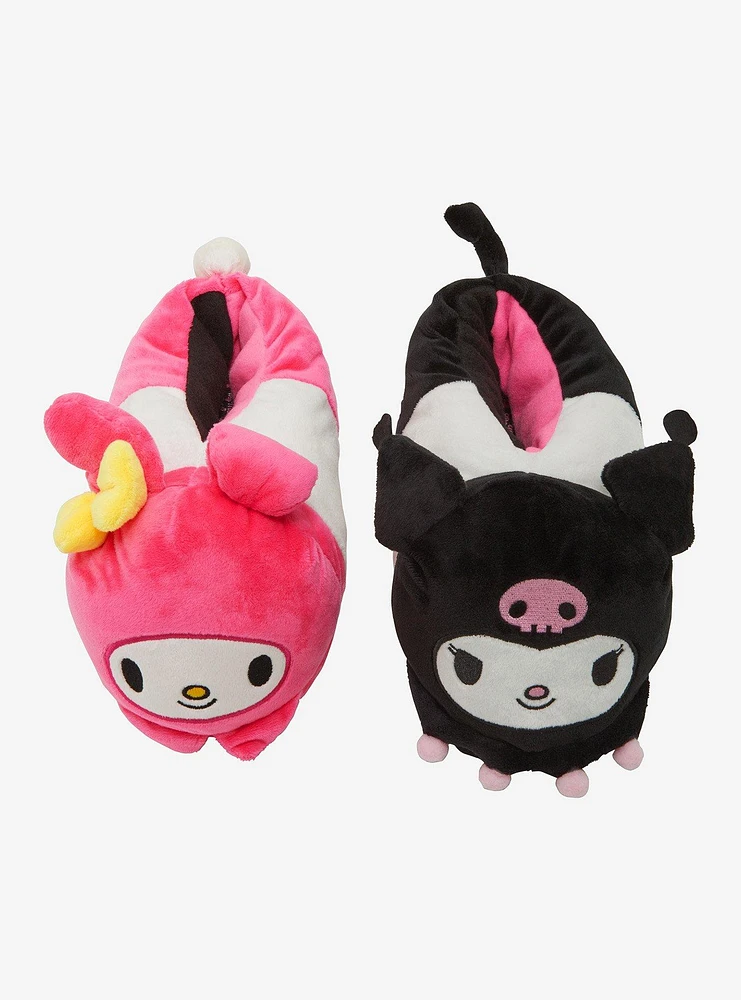 My Melody & Kuromi Mismatch Plush Slippers