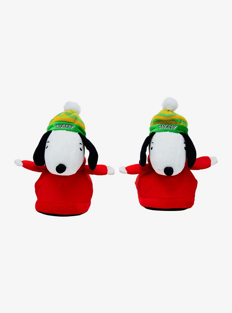 Peanuts Snoopy Puffer Jacket Plush Slippers