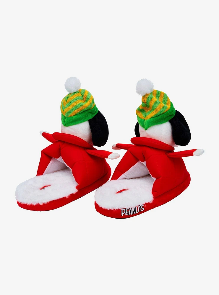 Peanuts Snoopy Puffer Jacket Plush Slippers