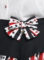 Her Universe Disney Alice Wonderland Card Suits Grommet Tiered Skirt Plus