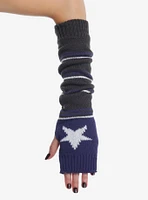 Navy & Grey Stripe Star Arm Warmers