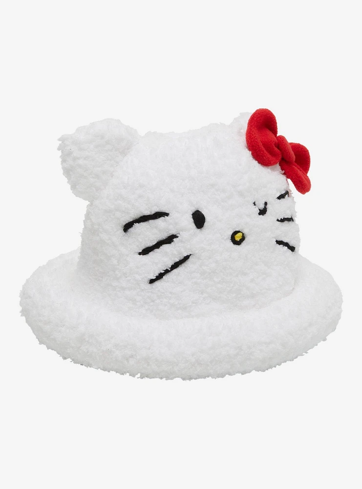 Hello Kitty Plush Rolled Brim Beanie