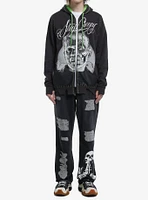 Universal Monsters X Maxx242 Frankenstein Stay Creepy Contrast Stitch Hoodie Hot Topic Exclusive