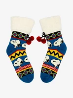 Peanuts Snoopy Pom Cozy Slipper Socks